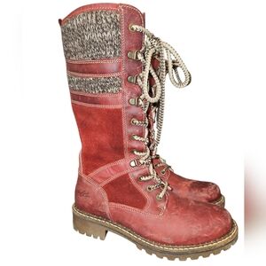 Bos & Co Women's Holland Wool-Lined Waterproof  Leather Size 37/ 6-6.5